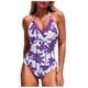 thumbnail image 2 of Traje de baño de una pieza para mujer, traje de baño deportivo para mujer, estampado a juego, con cremallera, ajustado, para surf, para playa, de moda, para mujer, trajes de baño de una pieza para muj, 2 of 5