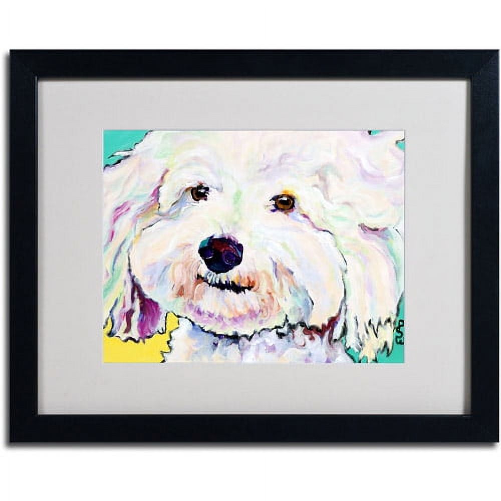 Trademark Art 'Buttons' Framed Matted Art by Pat Saunders-White