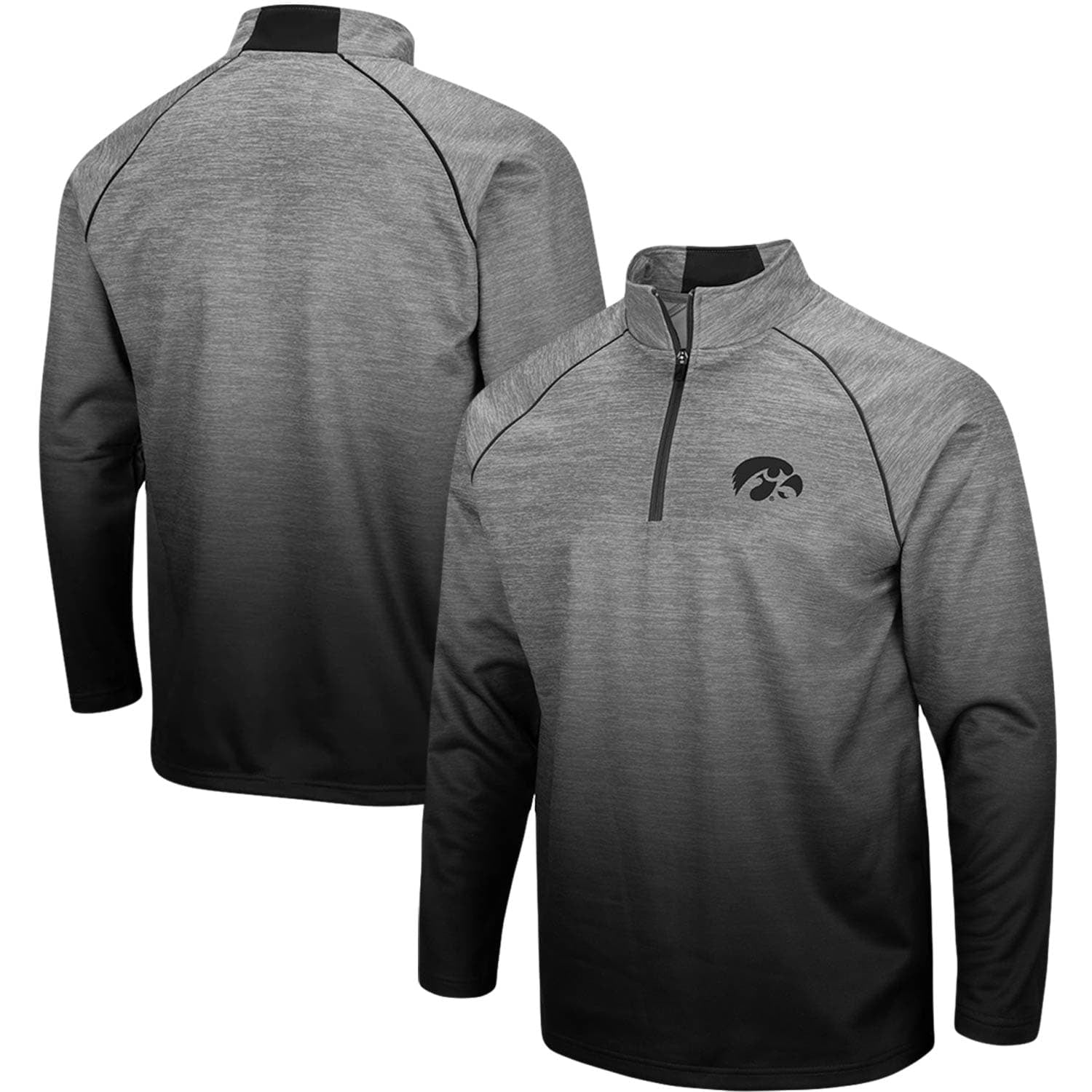 Iowa Hawkeyes Colosseum Sitwell Sublimated Quarter-Zip Pullover Jacket ...