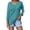 Dark Green, variant on 3/4 Length Sleeve Womens Tops 2026 Spring Trendy Basic V Neck Plain Casual Tunic Tshirt Womens Blouses