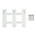 thumbnail image 1 of Soporte de montaje de soporte de varilla blanca con tornillos Soporte de soporte de montaje lateral de engranaje de servicio pesado Marco de 3, 1 of 8