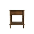 thumbnail image 6 of Home Design Rumford 1-Drawer Nightstand for Adult, Modern Bedside Table with Storage, Brown Finish, 6 of 9