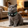 thumbnail image 4 of Outdor 3 Pack Cat Collar With & Buckle Reflective Print Nylon Collar With Protective Holder Adjustable Lost Collar For Small Cats &, 4 of 5