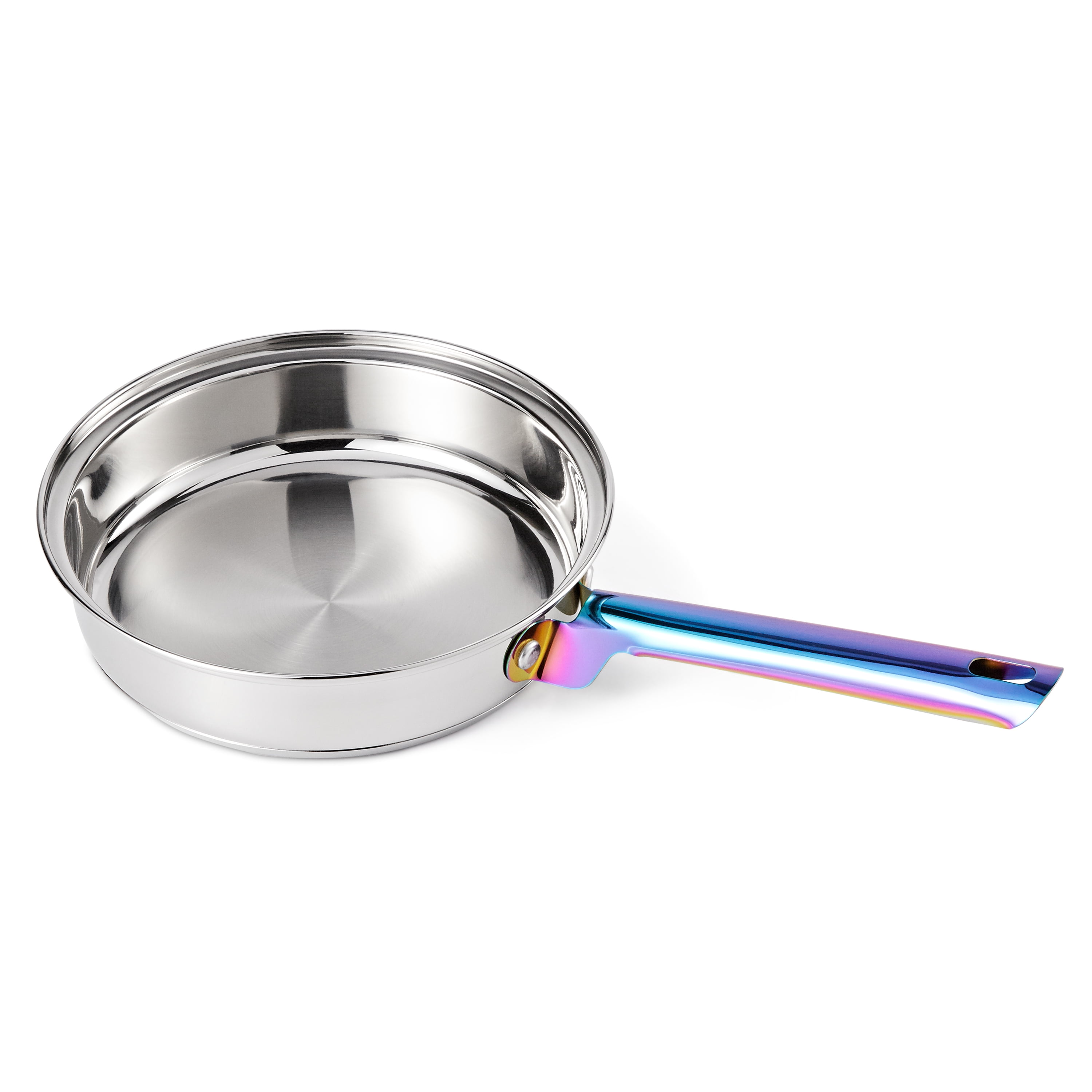 Mainstays Rainbow Iridescent Cookware Set Stainless Steel 20-Piece Utensil Tool 