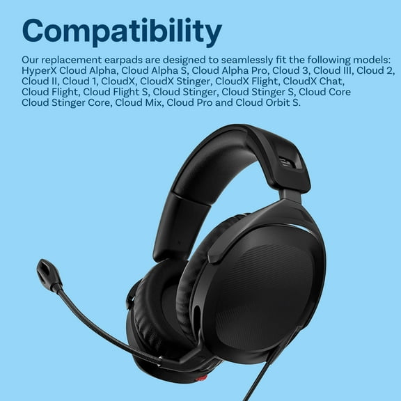 MMOBIEL Cooling Gel Ear Pads Compatible with HyperX Cloud