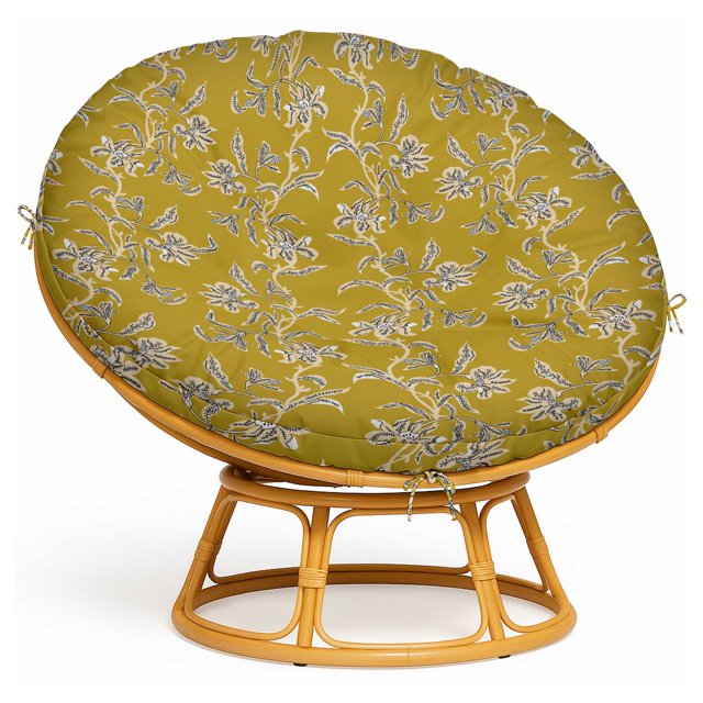 Replacement Papasan Cushion Cover 55 Inch - Waterproof, Tear-Resistant & Stylish - Fits Large Papasan Chair - Leaves Pattern