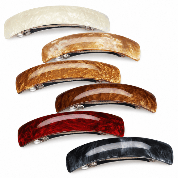 Kawihcie Retro Hair Barrettes, Multicolor, 6 Count