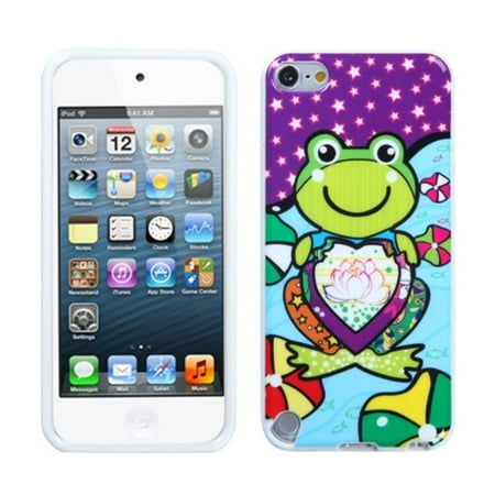 Insten Purple Lotus Frog Candy Skin Case for iPod touch 5th 6th Gen 5G 6G 5 6