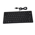 thumbnail image 1 of Small Wired Keyboard, Ultra Thin Mini USB Wired Keyboard Wired Keyboard Small Keyboard With 78 Keys Keyboards for Desktop Computer Laptop PC, 1 of 7