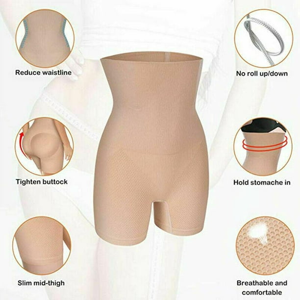2 Pack Women's Shapewear Shorts High Waist Tummy Control Body Shaper Thigh  Slimmer Slimming Panties Plus Sizes Available