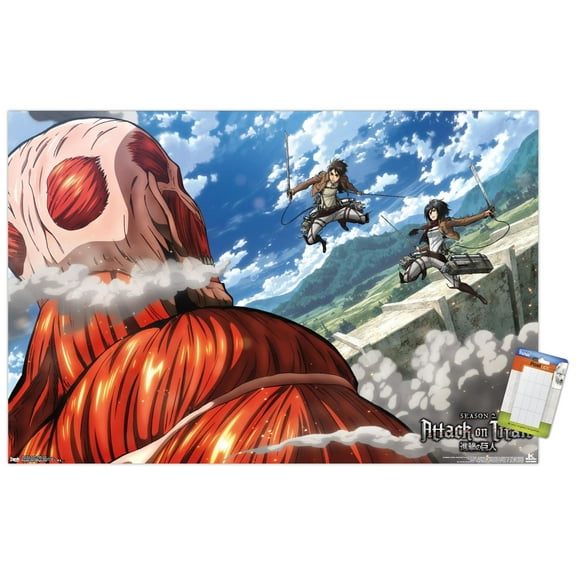 Attack on Titan - Double Team Wall Poster, 14.725" x 22.375"