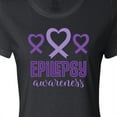 thumbnail image 4 of Inktastic Epilepsy Awareness Month Ribbon Women's T-Shirt, 4 of 5