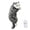 Green Gray Hang the cat, variant on Hanging Cat Figurine deocr– Realistic Furry Climbing Cat Decoration, Desk & Shelf Accent decor for Office, Home, Car, Monitor Edge