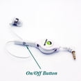 thumbnail image 4 of Retractable Mono Earphone Headphone for Samsung Galaxy A15 5G/A25 5G - 3.5mm w Mic Headset Handsfree Earbud Earpiece Microphone, 4 of 8