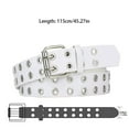 thumbnail image 3 of Baohd Ceinture Boucle en Alliage Allée pour Jeans Femmes Travail Résistant aux Rayures Punk Pin Blanc 115cm 1Set, 3 of 6