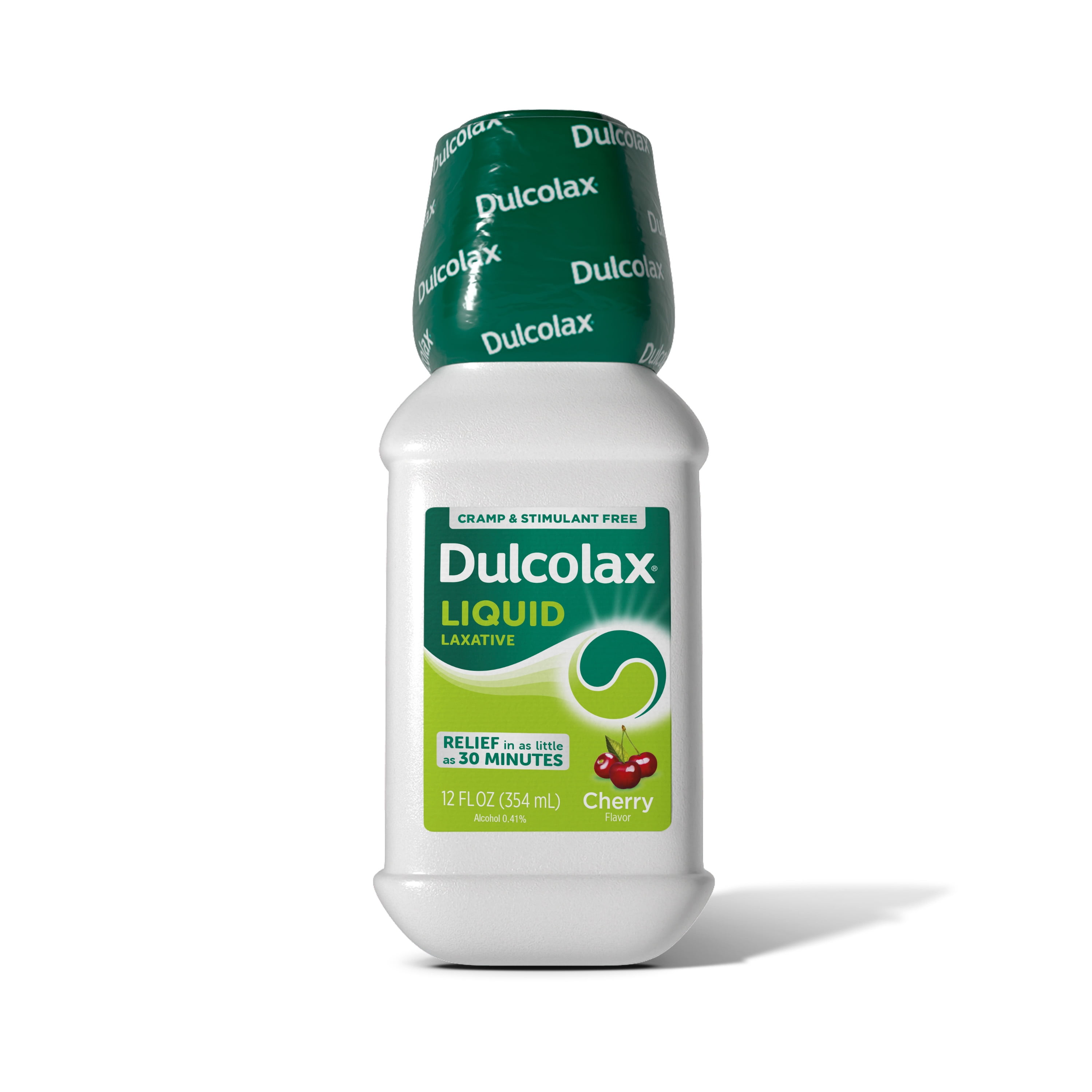 (3 pack) Dulcolax Saline Laxative Liquid, Fast & Gentle Constipation Relief, Natural Laxatives, Softens Stool, Cherry Flavor, Magnesium Hydroxide 1200 mg, 12 fl. oz.