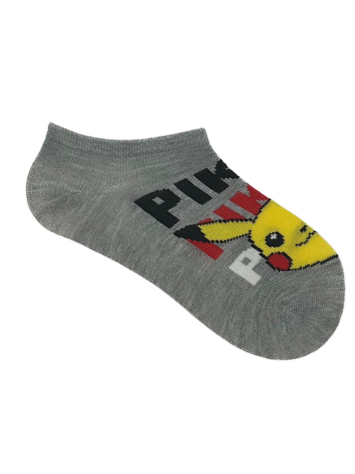 Pokémon, Boys No-Show Socks, 6-Pack, Sizes S-L