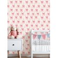 thumbnail image 3 of Boho Peel and Stick Wallpaper Cute Ghosts Pink Bows Design Contact Paper 23.6in x 9.8ft Wallpaper Removable Self Adhesive Wall Paper for Girls Bedroom Nursery Cabinets, 3 of 8