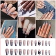 thumbnail image 5 of Uñas postizas cuadradas para uñas postizas francesas de cobertura completa para mujeres y niñas, 5 of 5