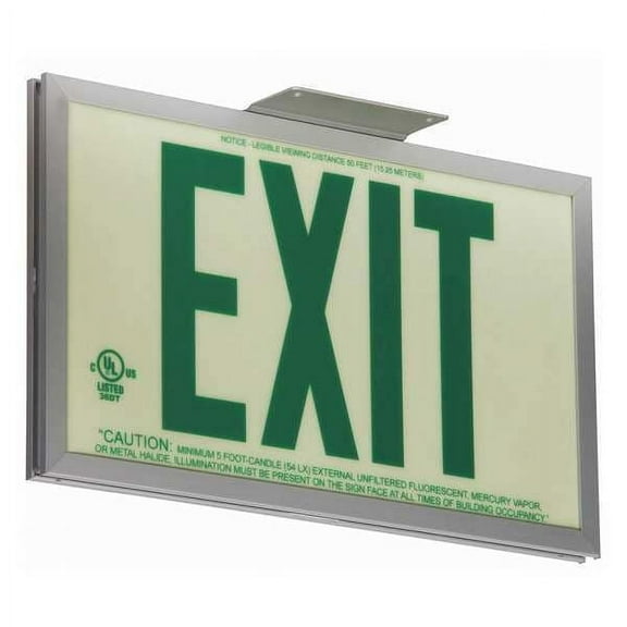 Manufacturer Varies Exit Sign,7 1/2 in x 13 in,Plastic, GRAN11413 GRAN11413