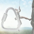 thumbnail image 4 of TINYSOME 1 Piece Stainless Steel Triangular Carabiner, Screw Lock Buckle Fast Safety, 4 of 13