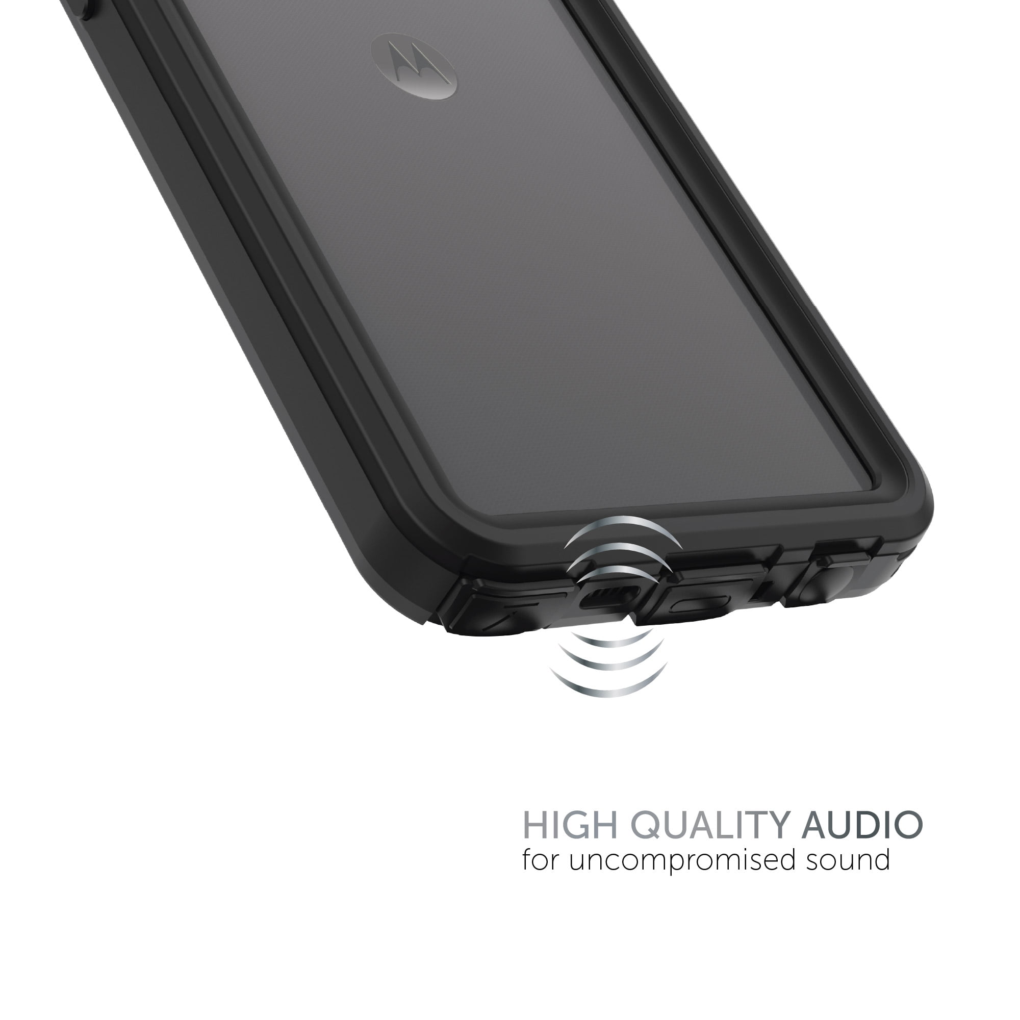 Body Glove Tidal Waterproof Phone Case for Motorola moto g STYLUS (2026 / 2025) - Clear/Black