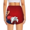 thumbnail image 2 of Lsque Mario Printed Women's Running Shorts with Liner Pockets,Elastic Quick Dry Workout Athletic Gym Yoga Shorts,Womens High Waist Shorts-X-Large, 2 of 9