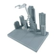 thumbnail image 3 of Base de exhibición para maquetas con dos adaptadores y fondo urbano, compatible con Hg RG BB. Gris 145x95x11cm, 3 of 9