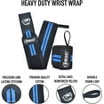 thumbnail image 2 of Beastpowergear Heavy Duty Workout Wrist Wraps 18” Wrist Support for Fitness, Bodybuilding, Weightlifting, Powerlifting, Strength Training for Men and Women., 2 of 5