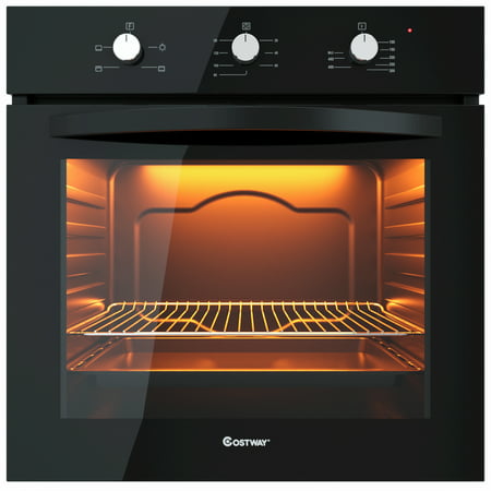 Costway 220V 24'' Electric Built-In Single Wall Oven Tempered