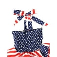 thumbnail image 7 of 4th of July Toddler Girl Outfit Halter Stars Ruffles Dresses Independence Day Summer Clothes, 7 of 7