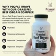 thumbnail image 4 of Primal Being Grass-Fed Beef Organ Complex – Liver, Heart, Kidney, Pancreas & Spleen – 180 Capsules, 4 of 10