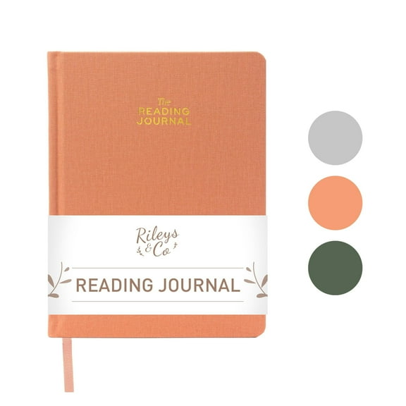 Rileys & Co. Peach Book Journal - Reading Journal & Book Journal Reading Log for Book Tracking | Book Review Journal with Reading Log for Readers & Book Lovers