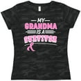 thumbnail image 3 of Inktastic My Grandma is a Survivor Breast Cancer Awareness Women's T-Shirt, 3 of 5