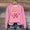 Pink#1, variant on GaThRRgYP Womens Tops,Women's Round Neck Printed Loose Fitting Long Sleeve Hoodless Sweatshirts Blouse Pink S