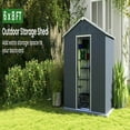 thumbnail image 3 of Yardi Yarda Outside Storage Shed with Lock Air Window, Shed with Durable Construction, Gray, 3 of 12