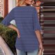 thumbnail image 3 of Blusas de Manga Corta para las Mujeres, Moda Verano Impreso, Blusas de Cuello Redondo, Chaqueta de Manga Corta para las Mujeres, 3 of 6