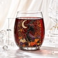 thumbnail image 5 of Halloween Glass Cups with Ghost Pumpkin Witch Pattern 12-15oz Clear Tumbler for Party Home Decor by OVFUIZ, 5 of 8
