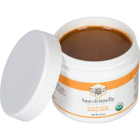 - Honey Facial Mask Certified Organic Raw Honey w/French Pink Clay by BeeFriendly, Exfoliating Mask Leaves Skin Soft, Smooth, Youthful, Pulls Impurities, Enhances Collagen Production, Clears