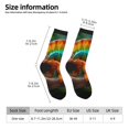 thumbnail image 2 of KLL Chameleon Print Cool Socks Men's Women's Crew Socks Funny Crazy Novelty Stockings, 2 of 6