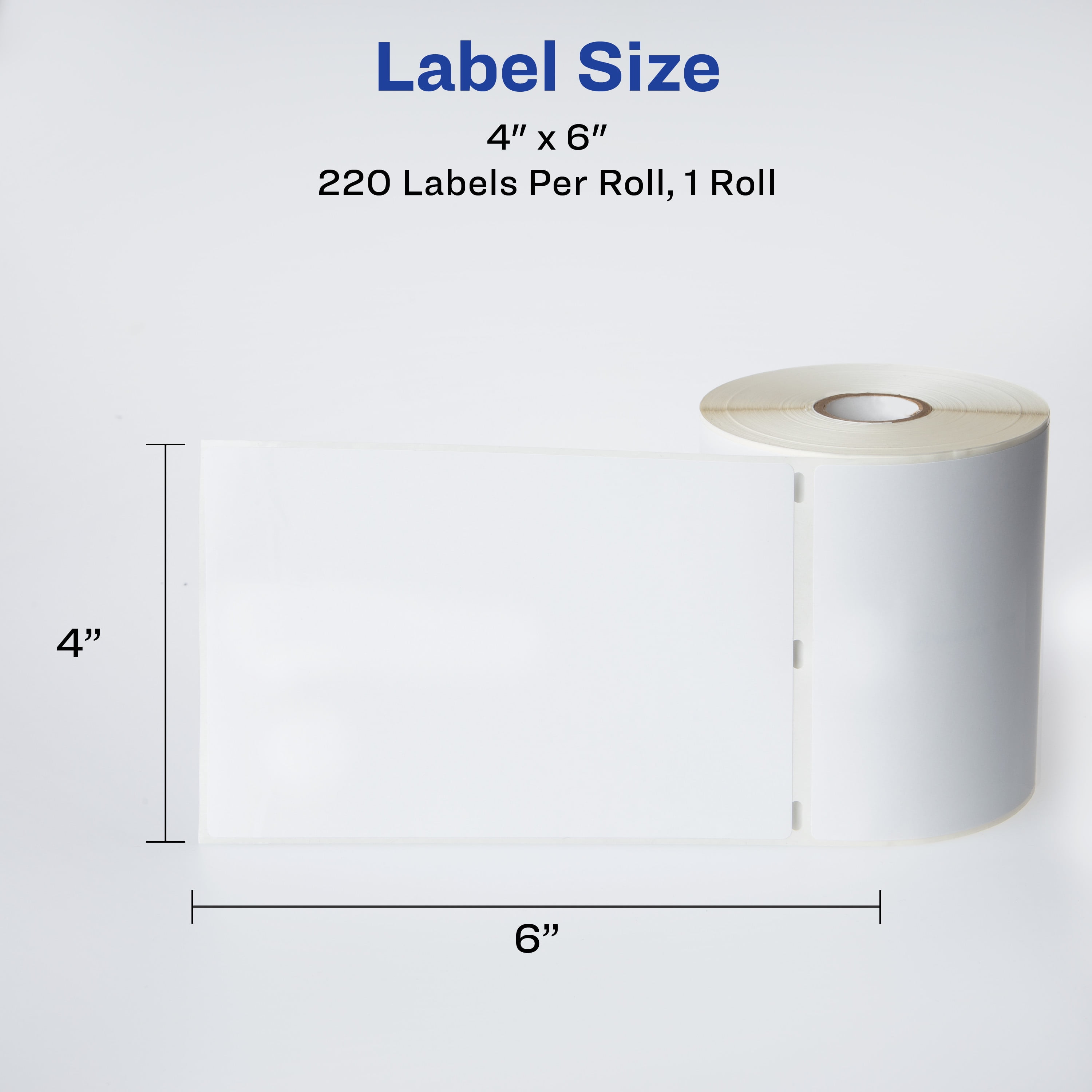 Avery Thermal Roll Labels 4" x 6", 220 White Shipping Labels (4156)