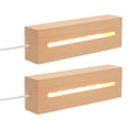thumbnail image 1 of Shisuyan 2pcs USB LED Light Base Wooden LED Lights Display Base for DIY Acrylic Plates, 1 of 9