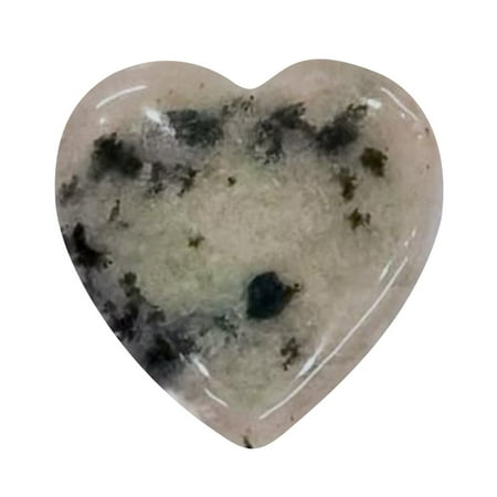 

Mishuowoti Heart Shape Healing Natural Gemstone Polished Love Gemstone Rose Quartz Amethyst Flower Pot Fish Tank Decoration