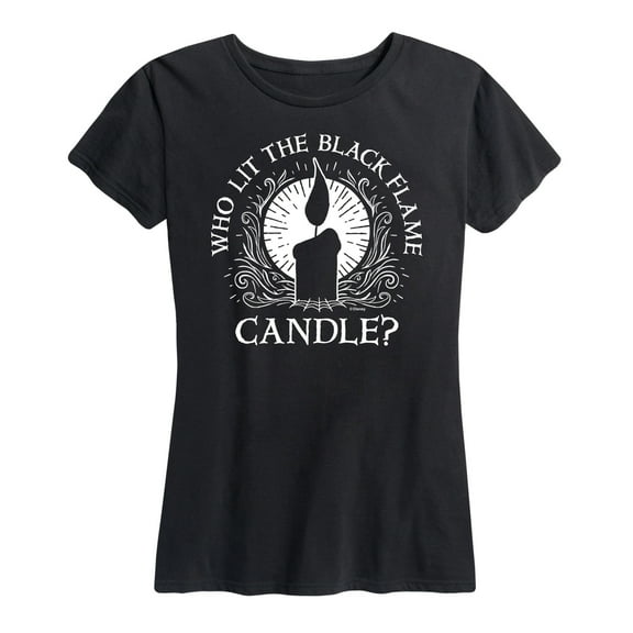 Hocus Pocus - Who Lit The Blame Flame Candle - Women's Short Sleeve Graphic T-Shirt