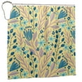 thumbnail image 2 of YFYANG Waterproof Bathroom Shower Curtain, Flowering Plant Art Pattern Shower Curtain Set with Hooks, Home Bathroom Tub Decor - 72 "x72", Iron Hooks, 2 of 6