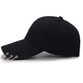 thumbnail image 5 of Hip Hop Panama Breathable Golf Caps Snapback Gothic Punk Baseball Cap Unisex Beach Sports Hats Metal Rings Casquette Visors Hat Hat Ring Baseball-Cap - Suga-Snapback Baseball Cap with Iron Rings, 5 of 5