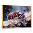thumbnail image 2 of Designart "Amethyst Microcosm Ant" Animals Ant Floater Framed Canvas Art Print, 2 of 5