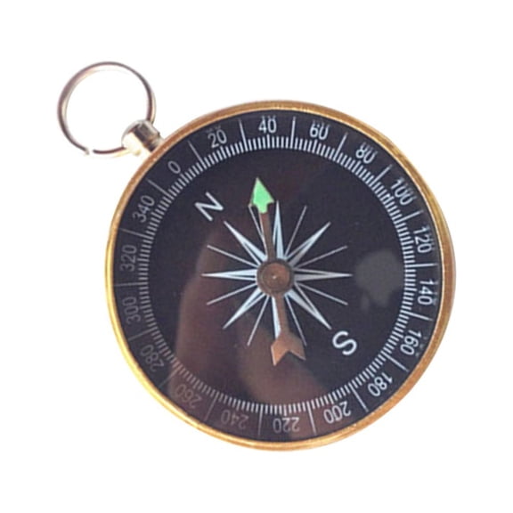 LEORX 2Pcs Mini Keychain Compass Keychain Aluminum Alloy Multi Decoration for Families Friends Guests