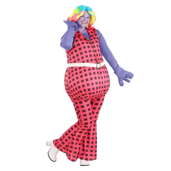 Trolls Women's Plus Size Lady Glitter Sparkles Costume