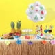 thumbnail image 5 of KAKOWELY Juego de 10 globos de flamenco de 12 pulgadas con estampado hawaiano de verano, globos de látex con cinta rosa para decoración de fiestas de cumpleaños y bodas., 5 of 5